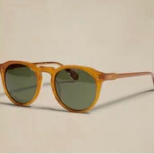 RAEN Amber Sunglasses with Green Lenses